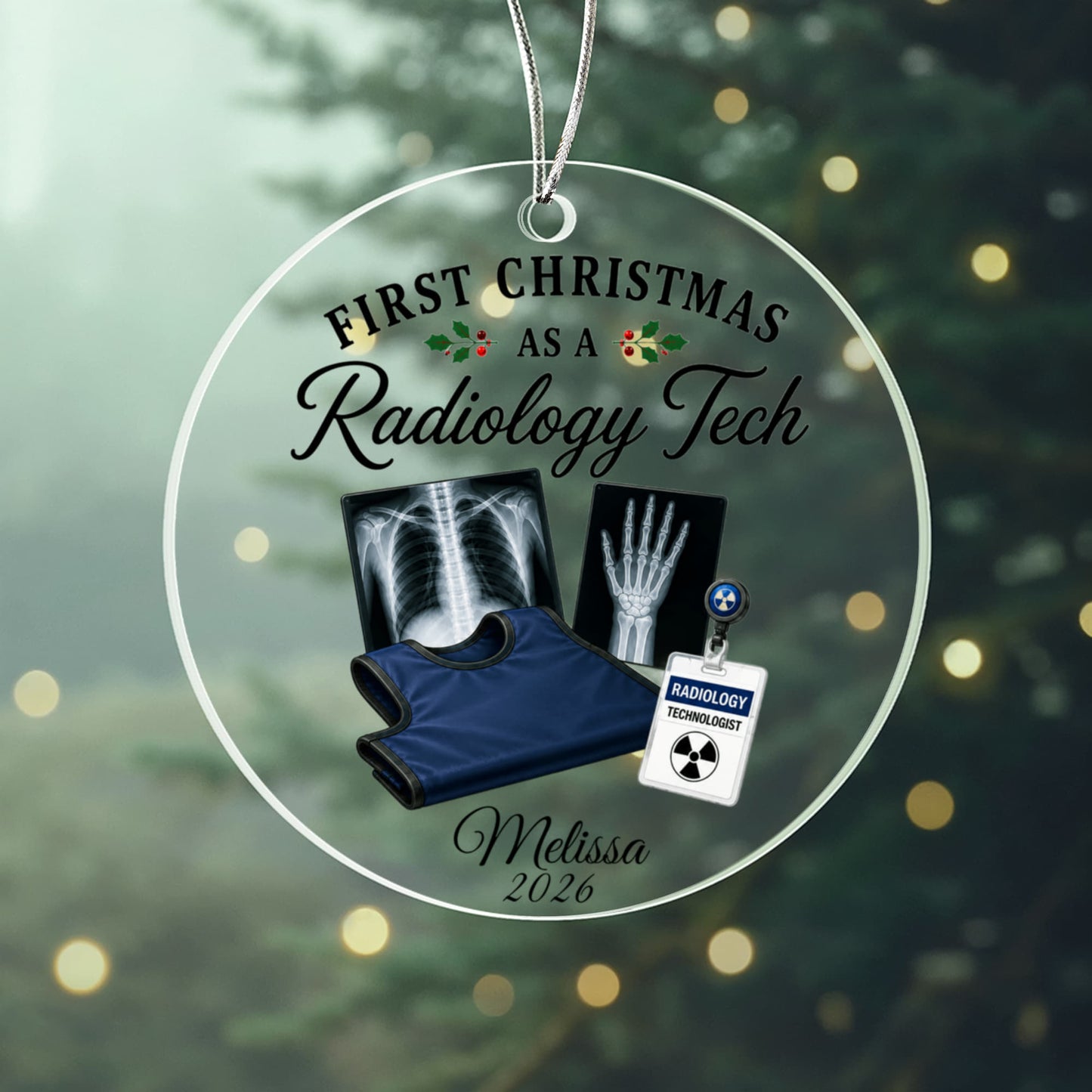 1st Christmas Radiology Tech Ornament
