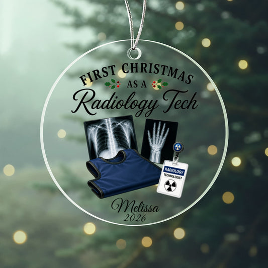 1st Christmas Radiology Tech Ornament