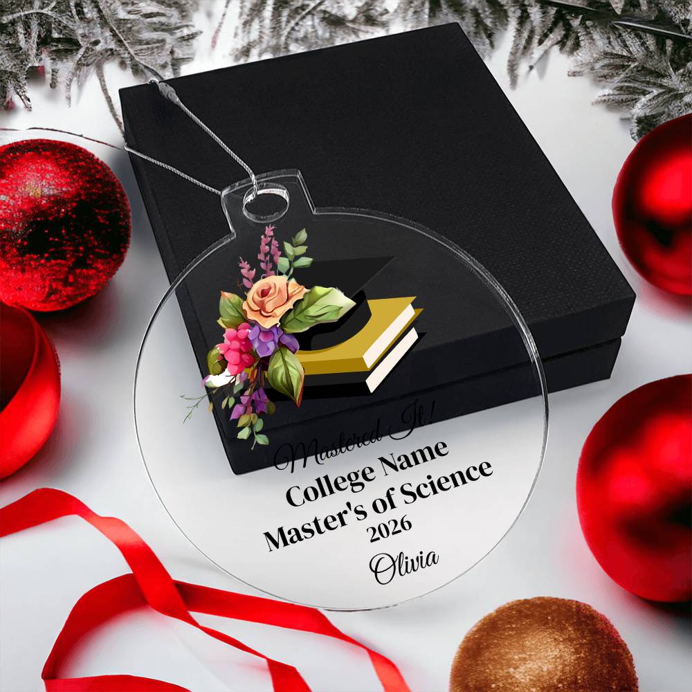 Masters Degree Graduation Ornament