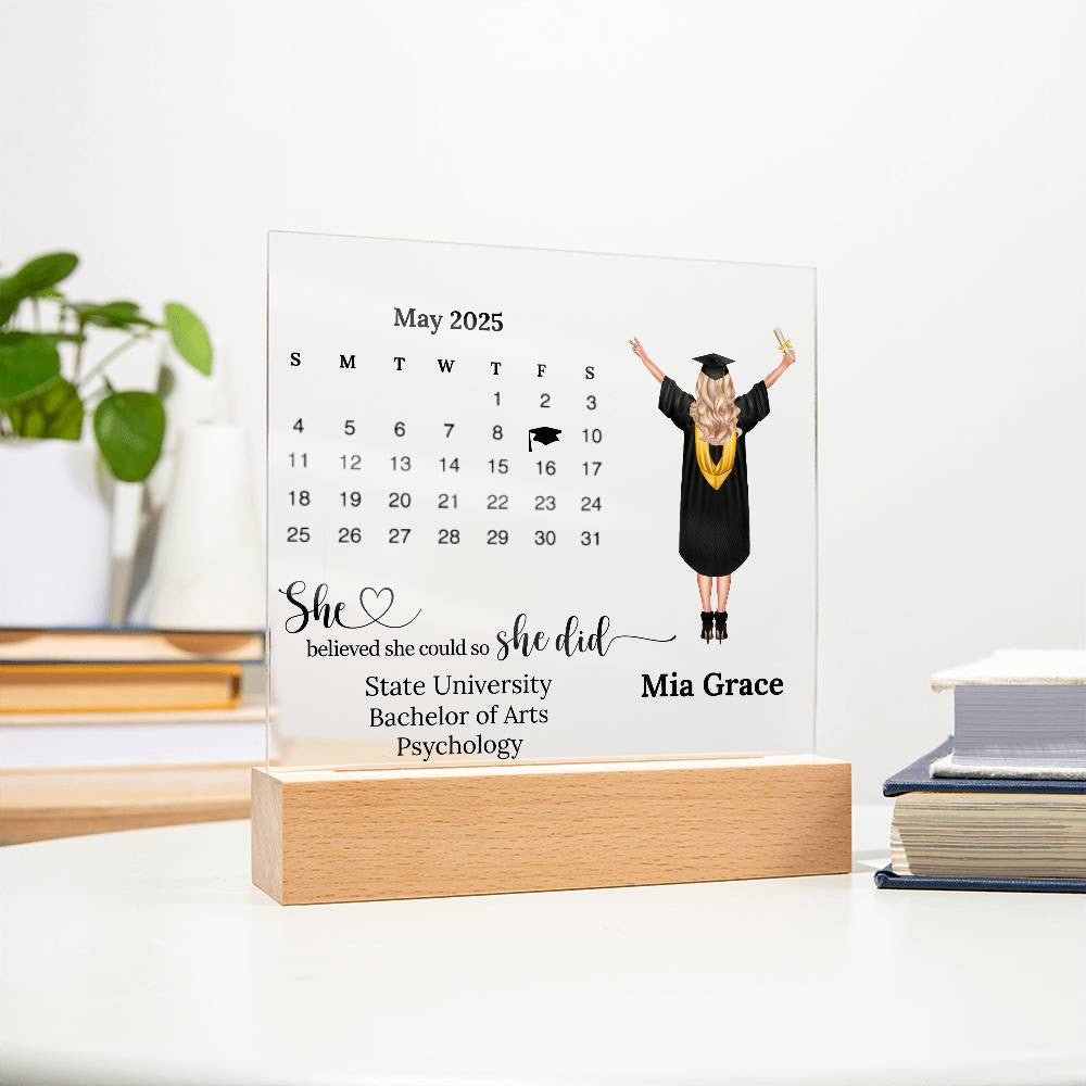 Personalized Graduation Plaque for 2025 Graduate-[Heartfelt Family Gift]