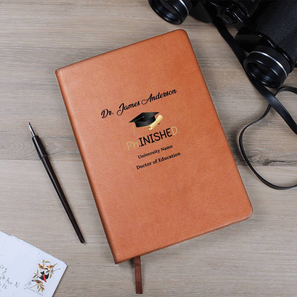 PHD Doctorate Vegan Leather Journal-[Heartfelt Family Gift]