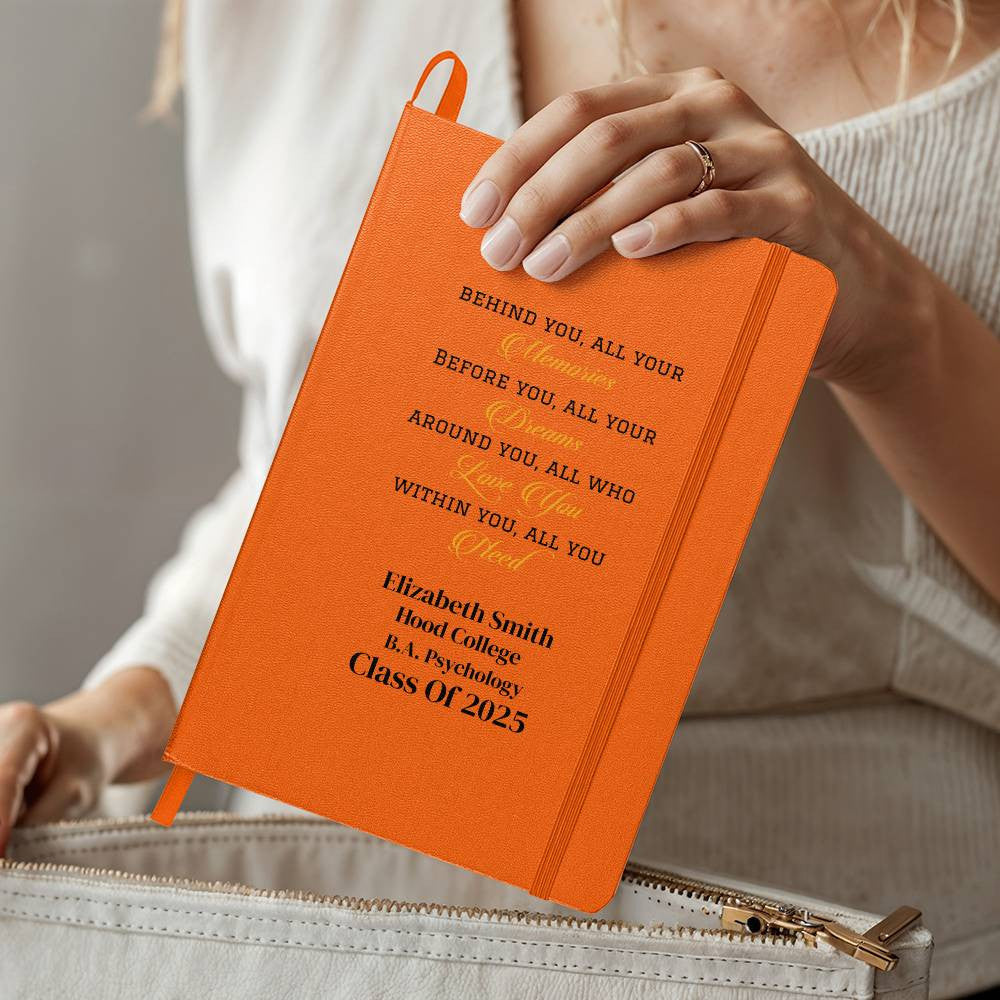 Personalized Graduation Gift - Hardcover Journal with Pockets-[Heartfelt Family Gift]