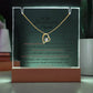 Soulmate  LED Acrylic Heart Necklace & Plaque Gift Set-[Heartfelt Family Gift]