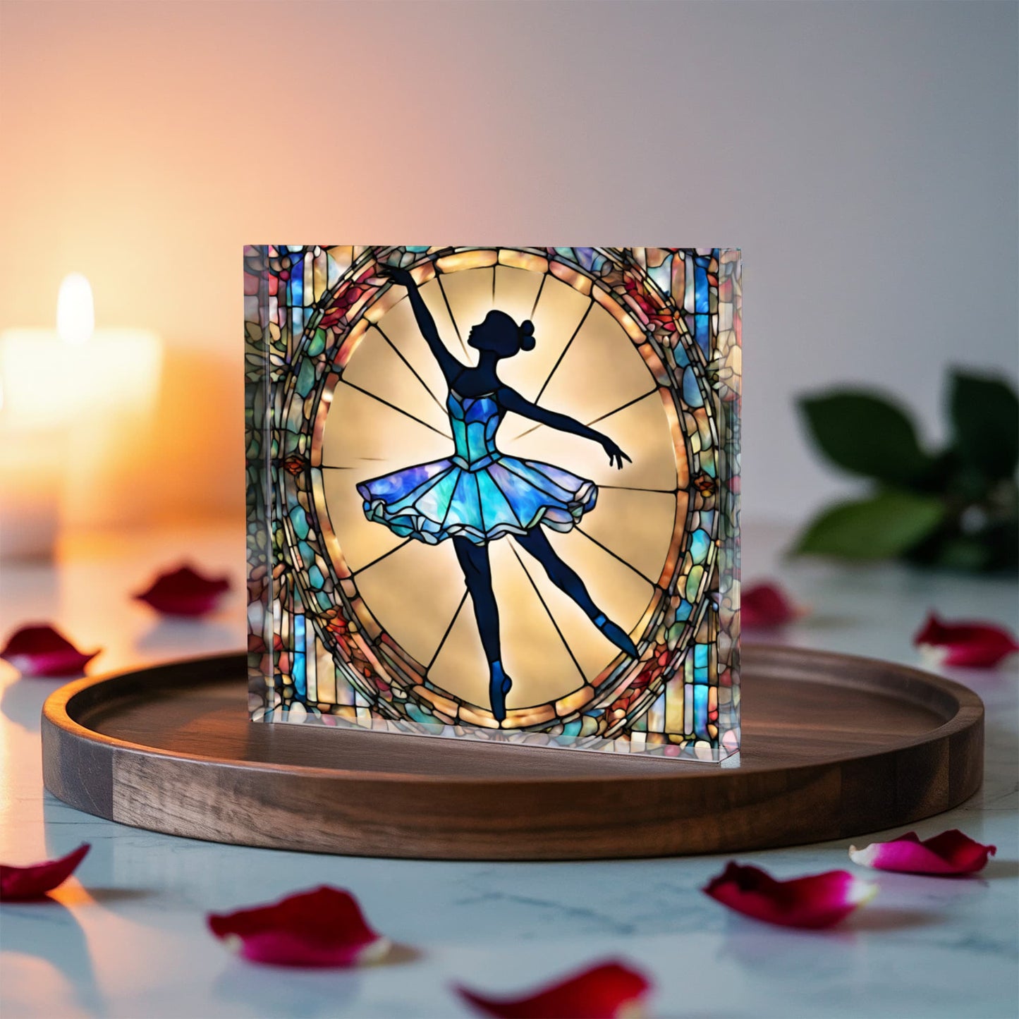 Ballerina Decorative Acrylic Block Dance Room Decor