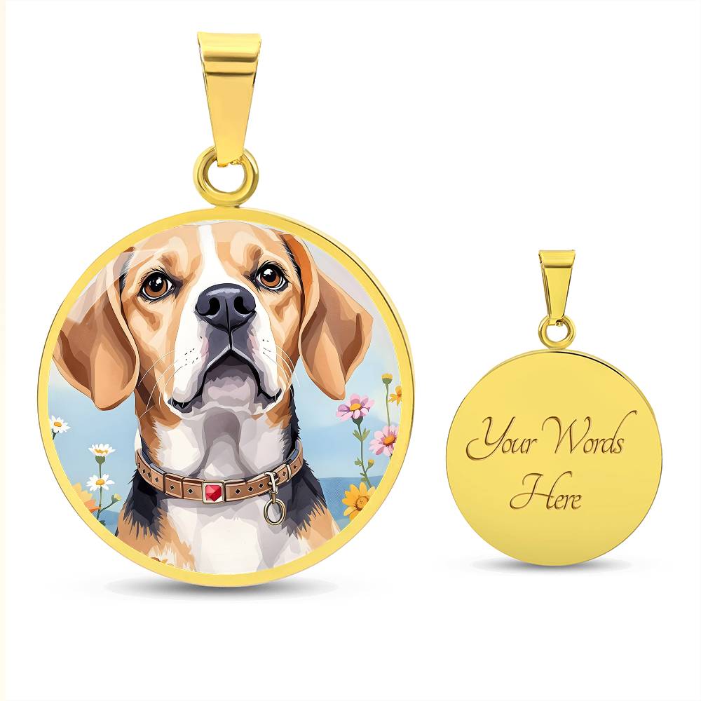 Beagle Dog Pendant Necklace