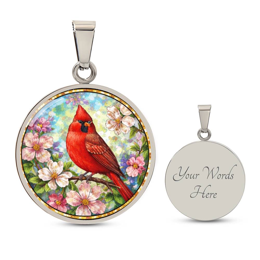 Cardinal Personalized Engraved Necklace Bracelet or Keychain