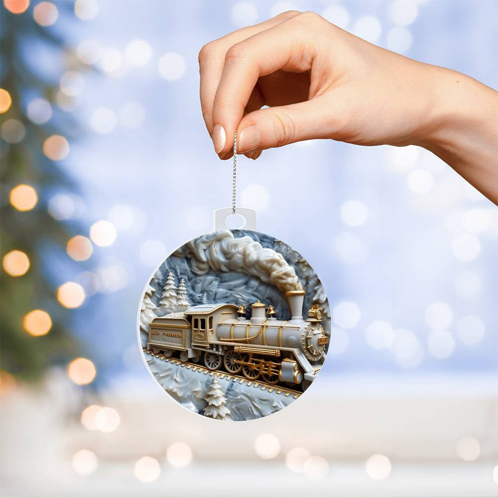 Acrylic Christmas Ornament-[Heartfelt Family Gift]