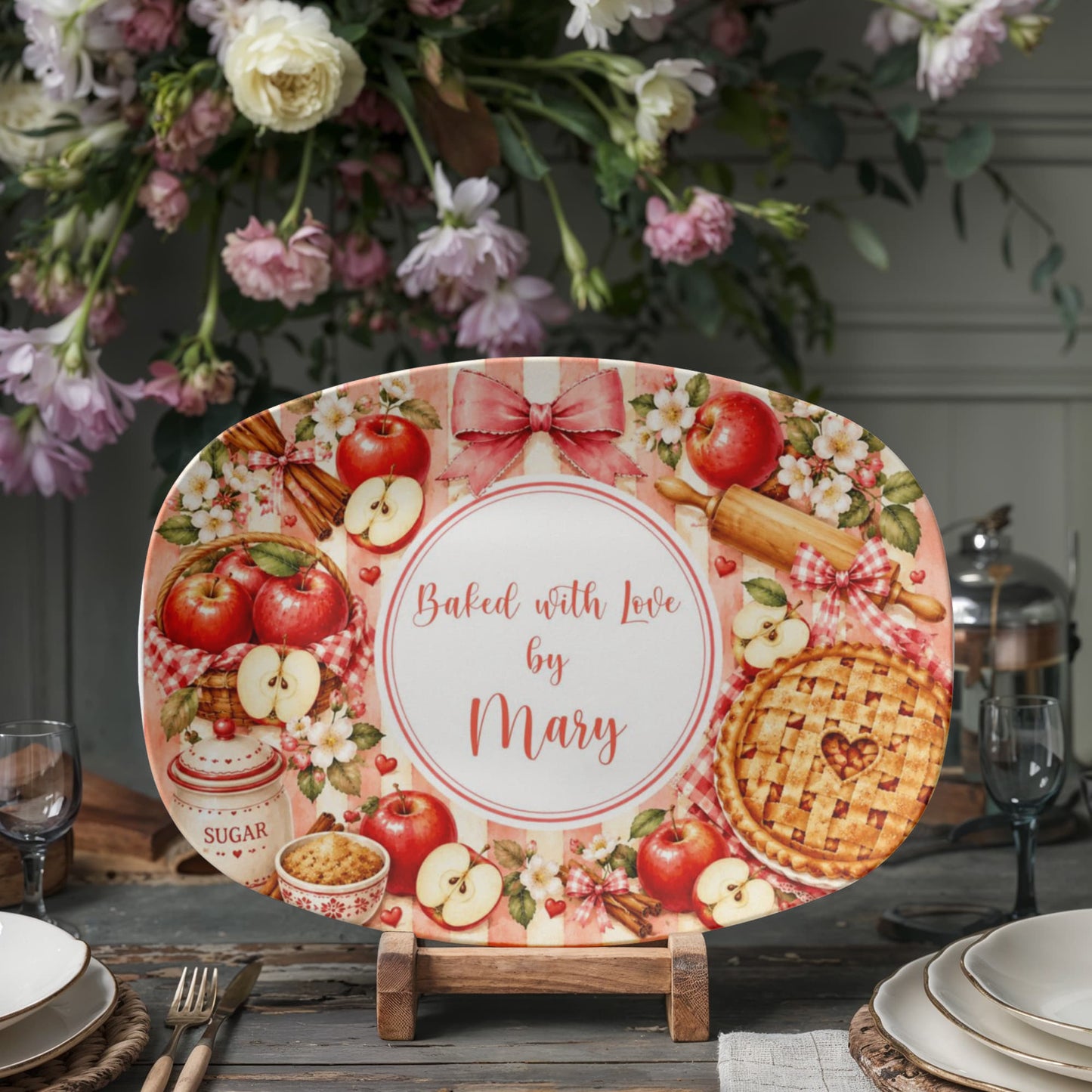 Personalized Baking Platter Dessert Tray