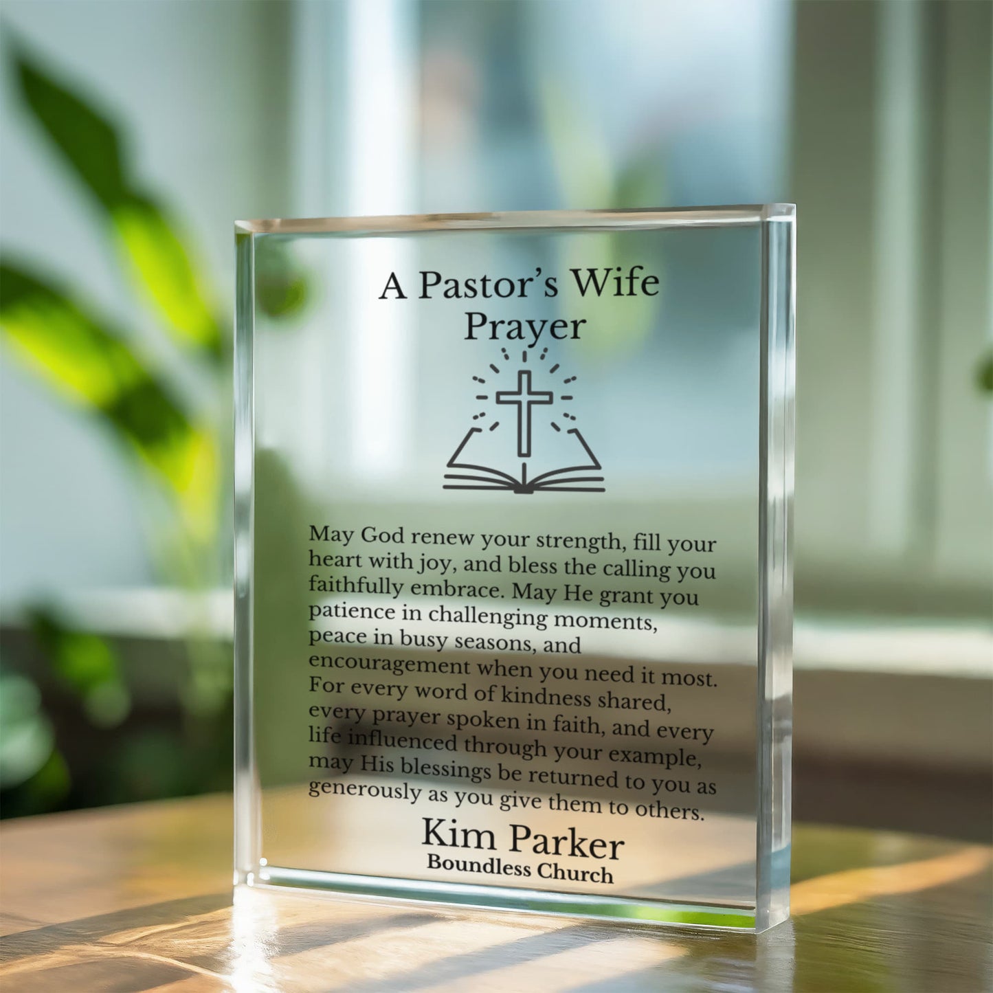 A Pastor's Wife Prayer Plaque