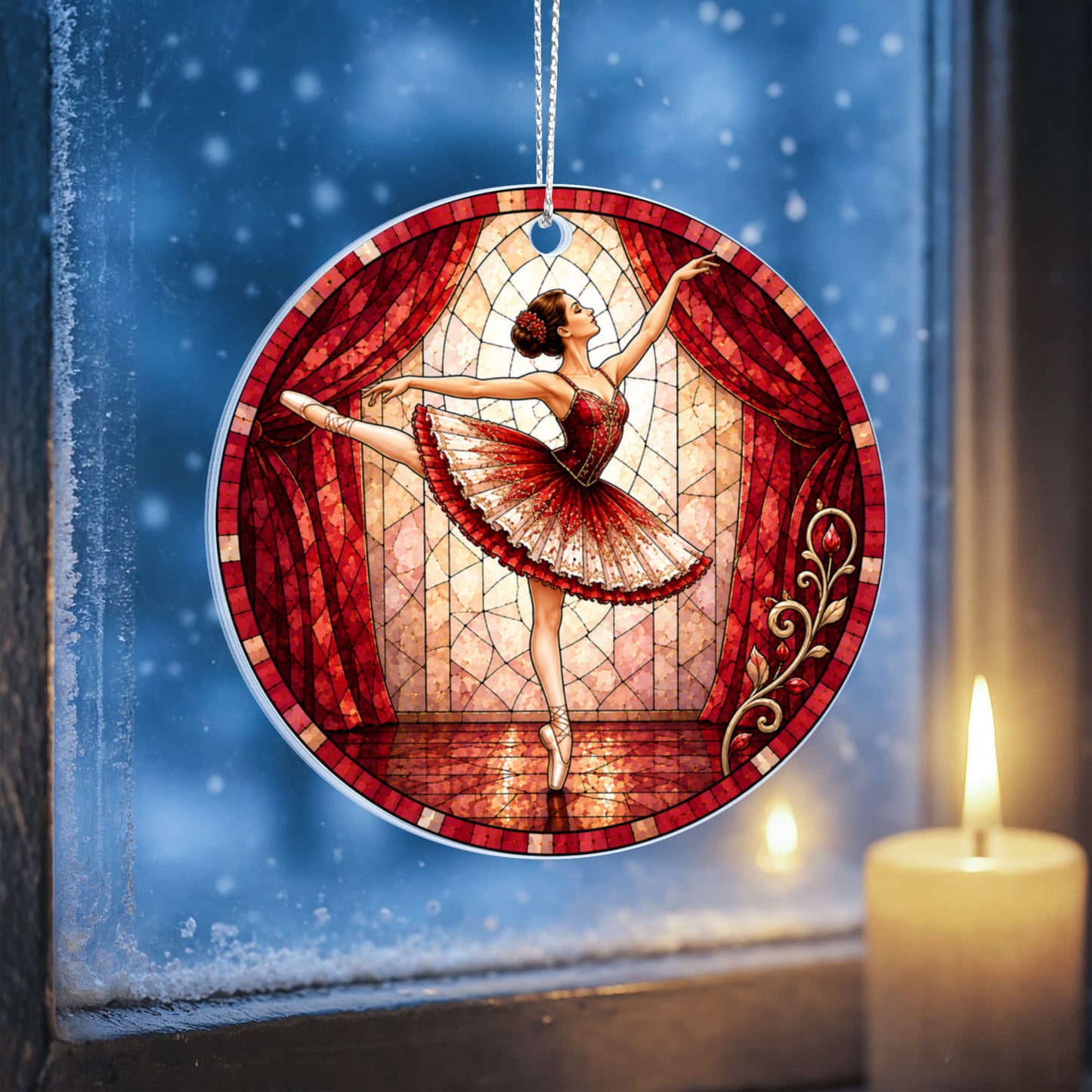Ballerina Acrylic Christmas Ornaments