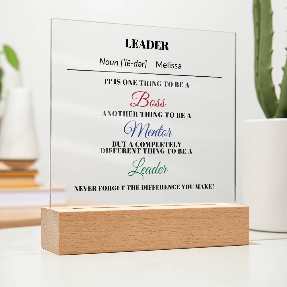 Boss Gift for Coworker Acrylic Plaque-[Heartfelt Family Gift]