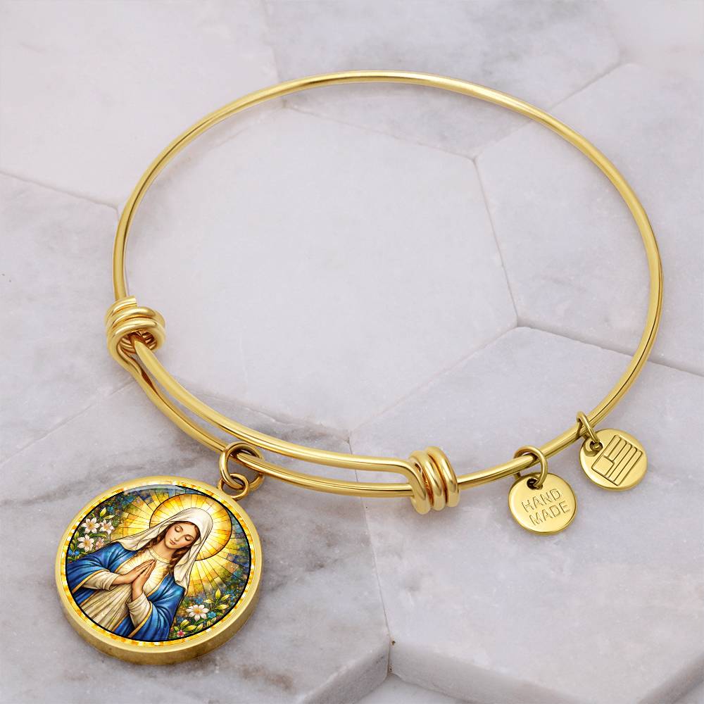 Mother Virgin Mary Personalized Engraved Necklace Bracelet or Keychain