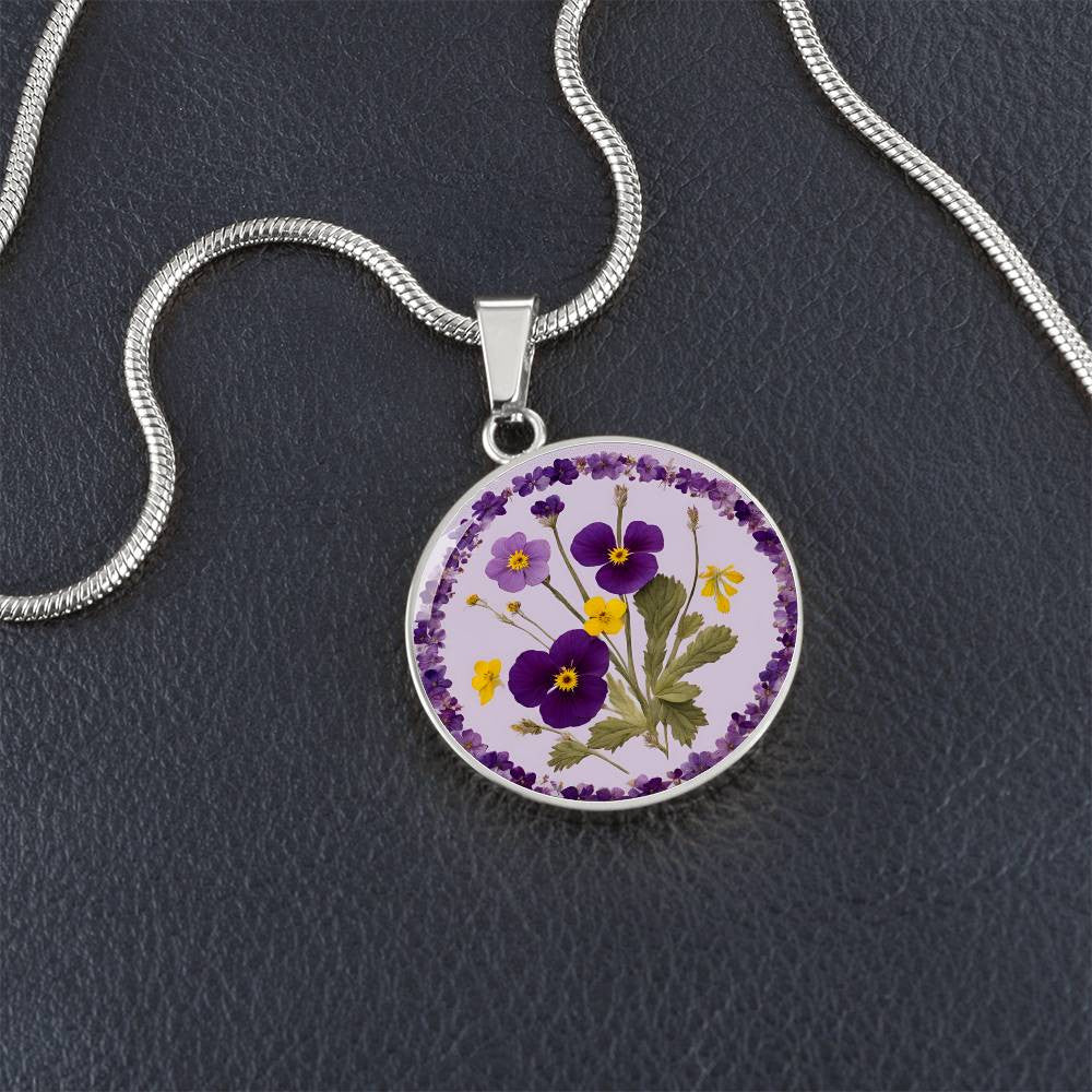 February Birth Flowers Violet Primrose-[Heartfelt Family Gift]