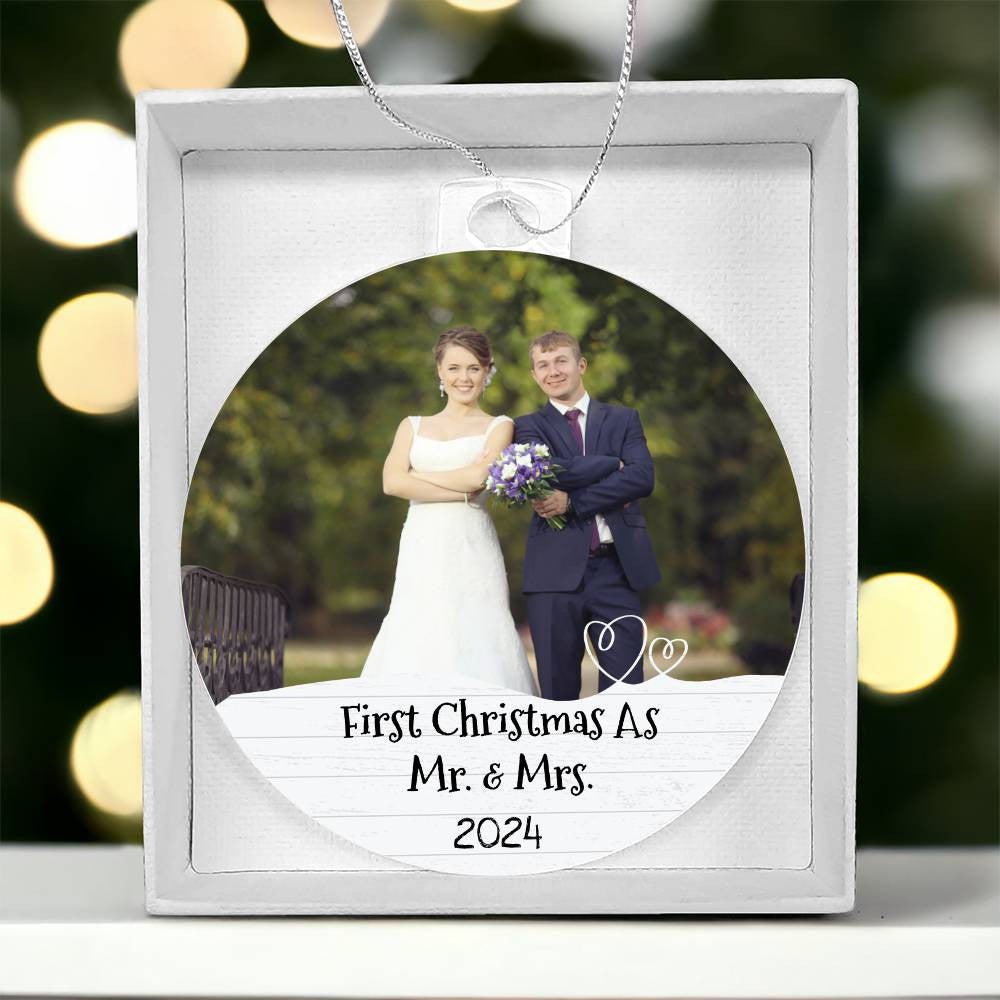First Christmas as Mr Mrs Married Ornament-[Heartfelt Family Gift]