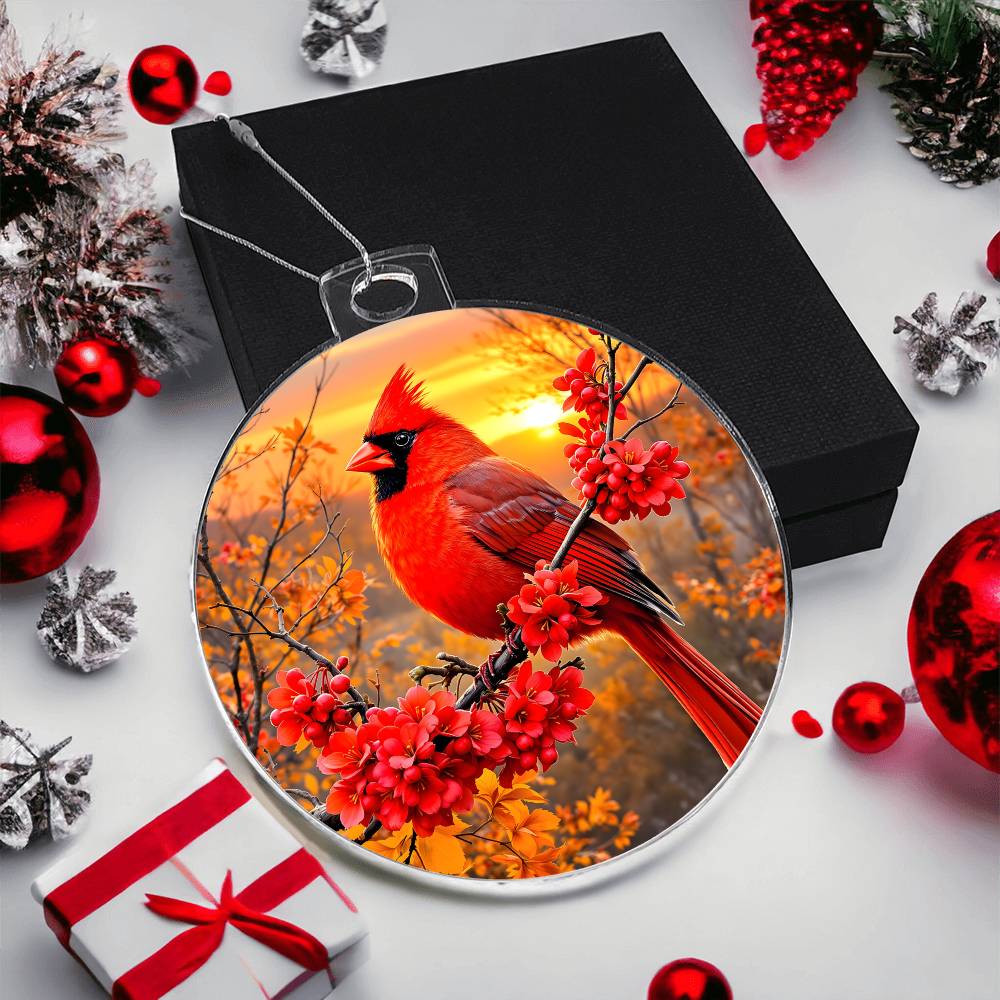Cardinal Acrylic Ornament