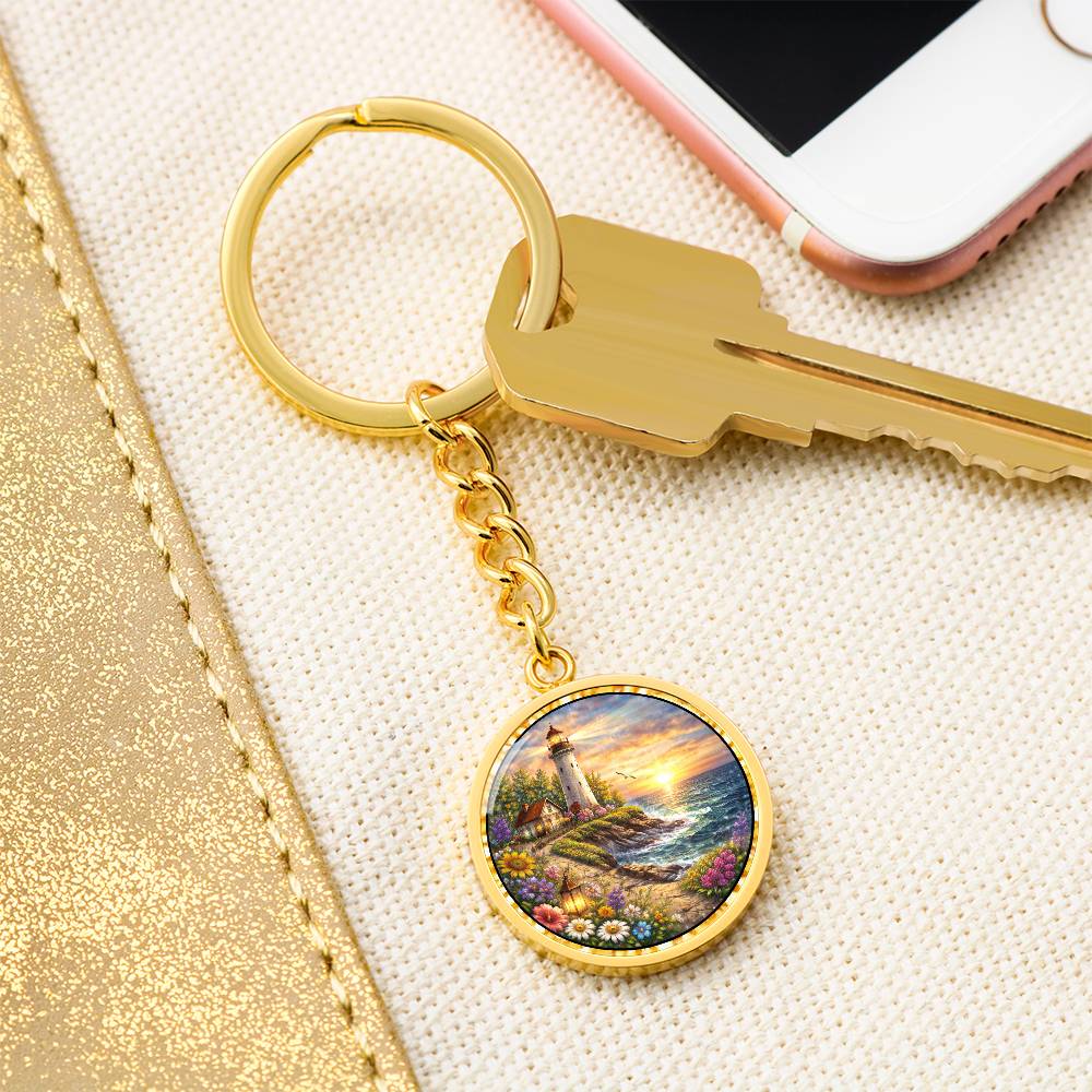 Lighthouse Personalized Engraved Necklace Bracelet or Keychain