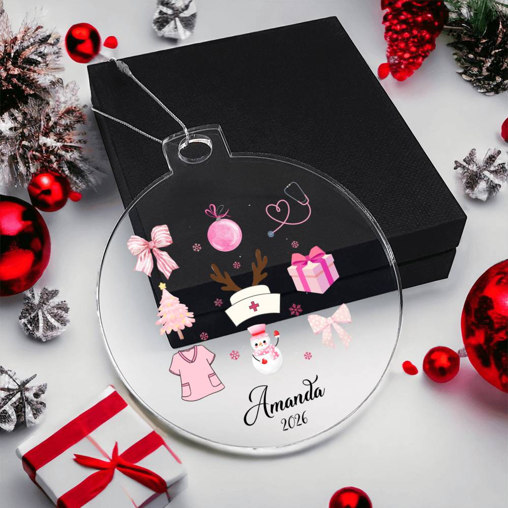 Nurse Acrylic Christmas Ornament
