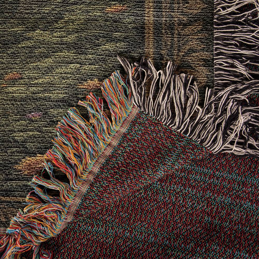 Grizzly Bear Woven Cotton Throw Blanket-[Heartfelt Family Gift]