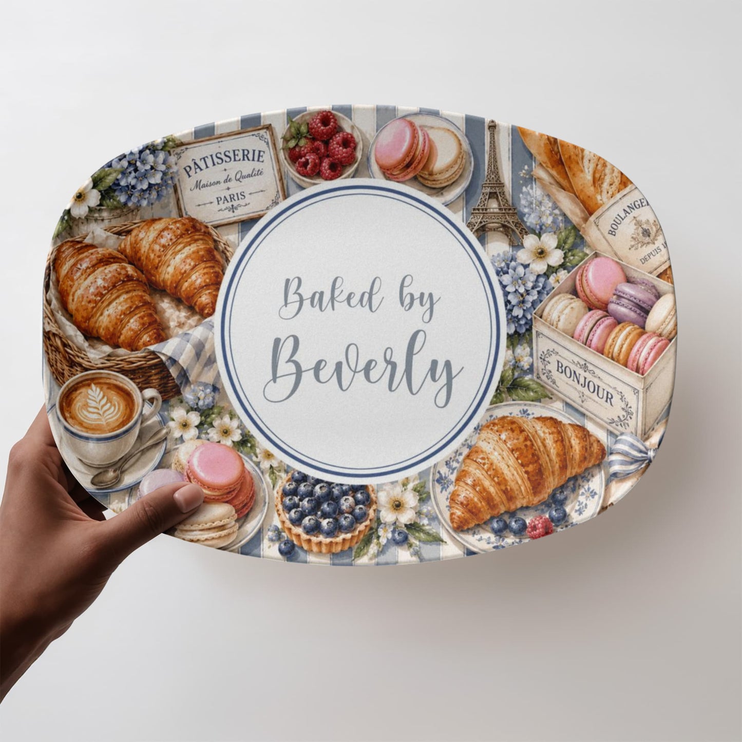 French Country Inspired Pastry Serving Tray