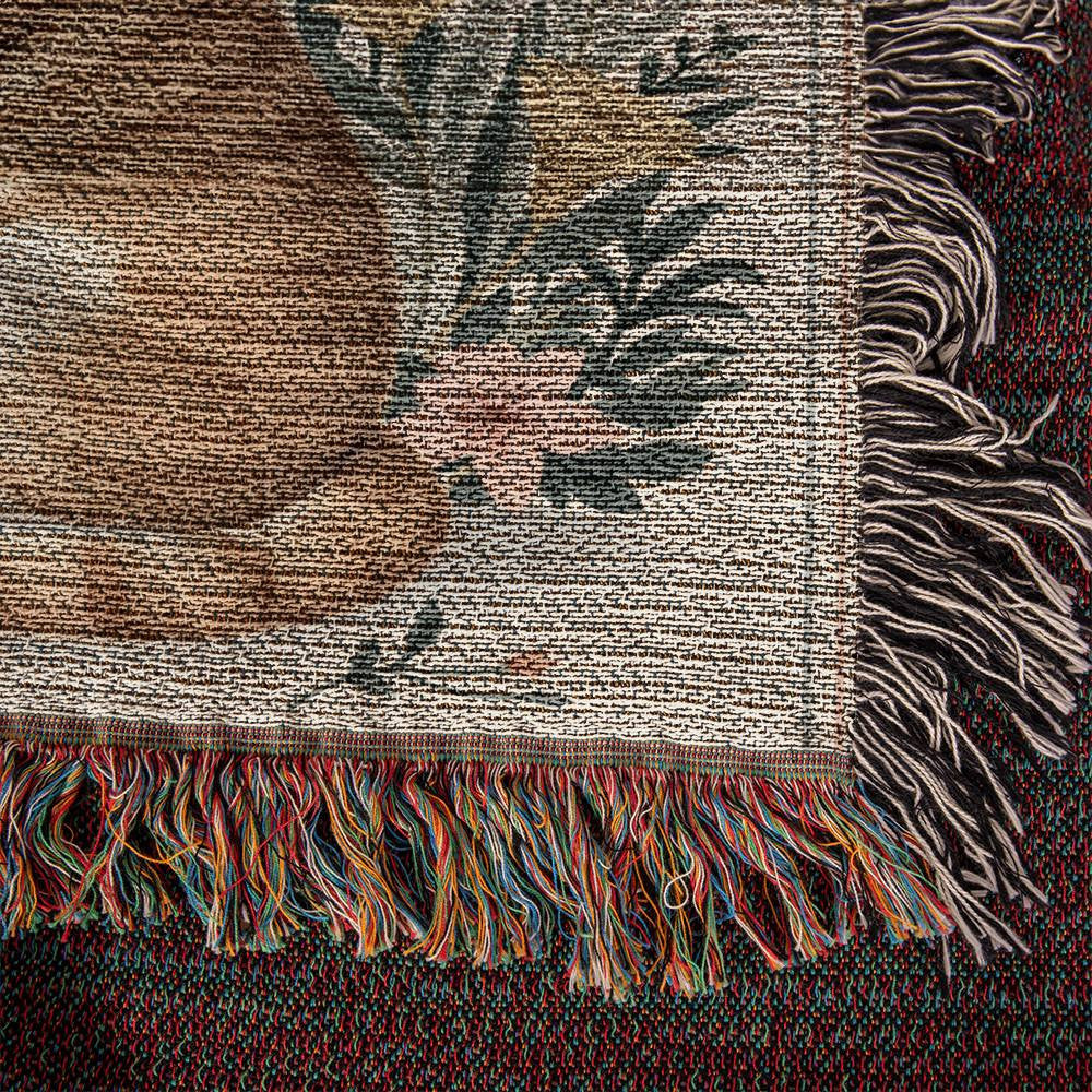 Heirloom Artwork Woven Blanket (Portrait)-[Heartfelt Family Gift]