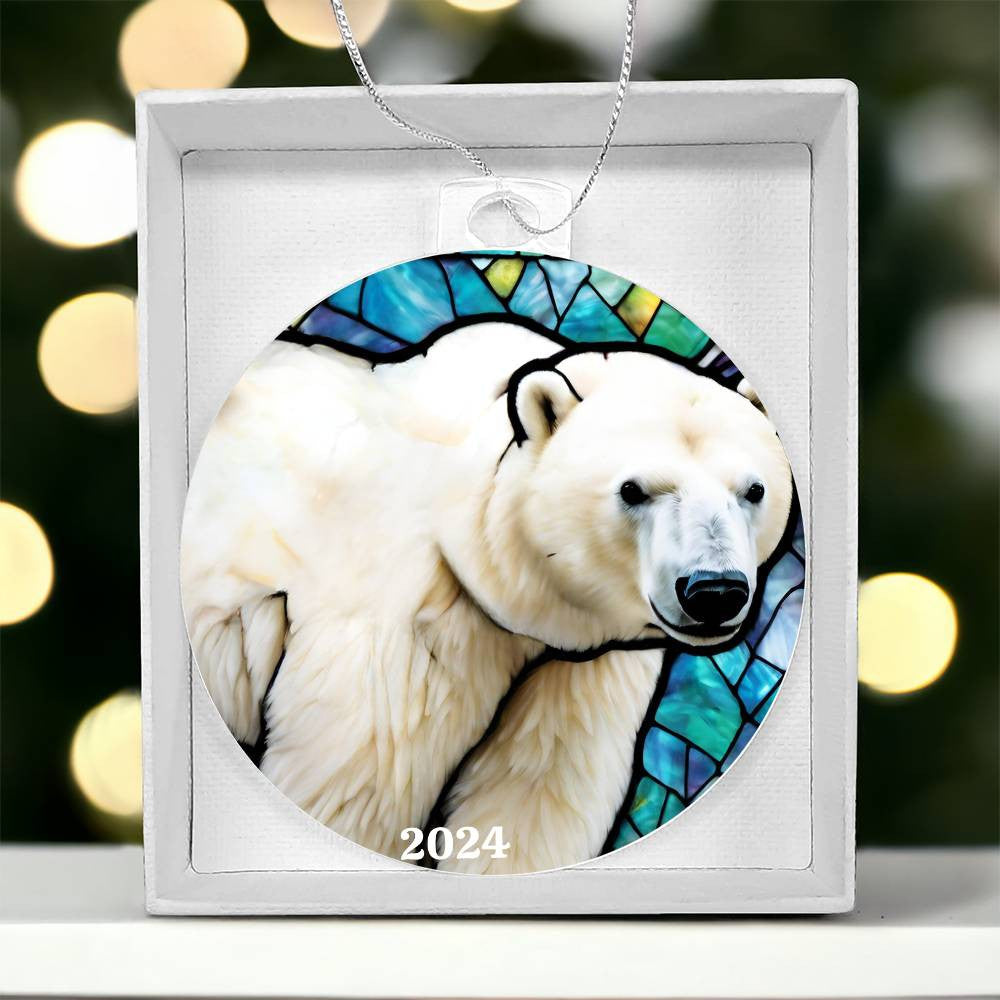 Polar Bear Christmas Ornament-[Heartfelt Family Gift]