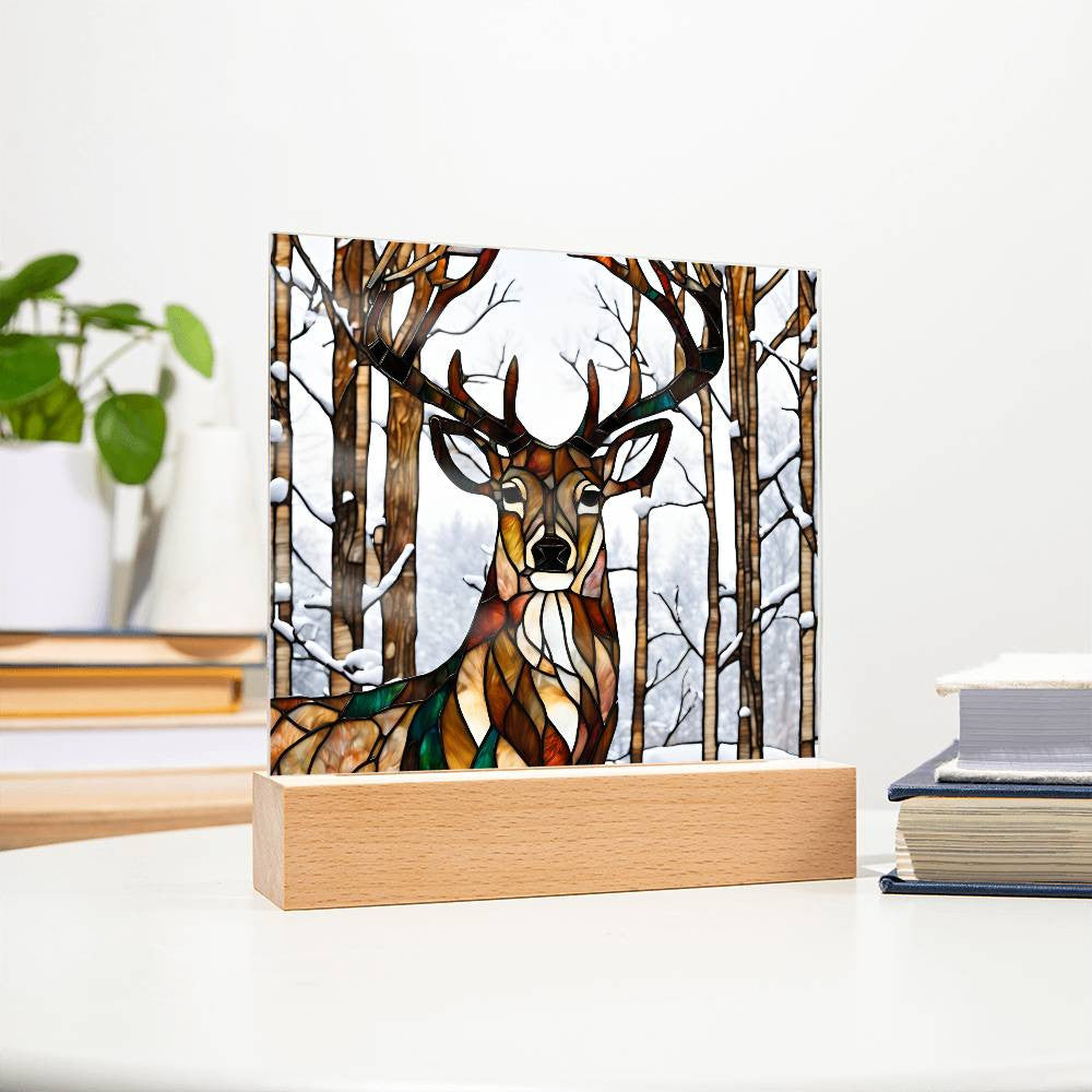 Deer Decorative Acrylic Plaque-[Heartfelt Family Gift]