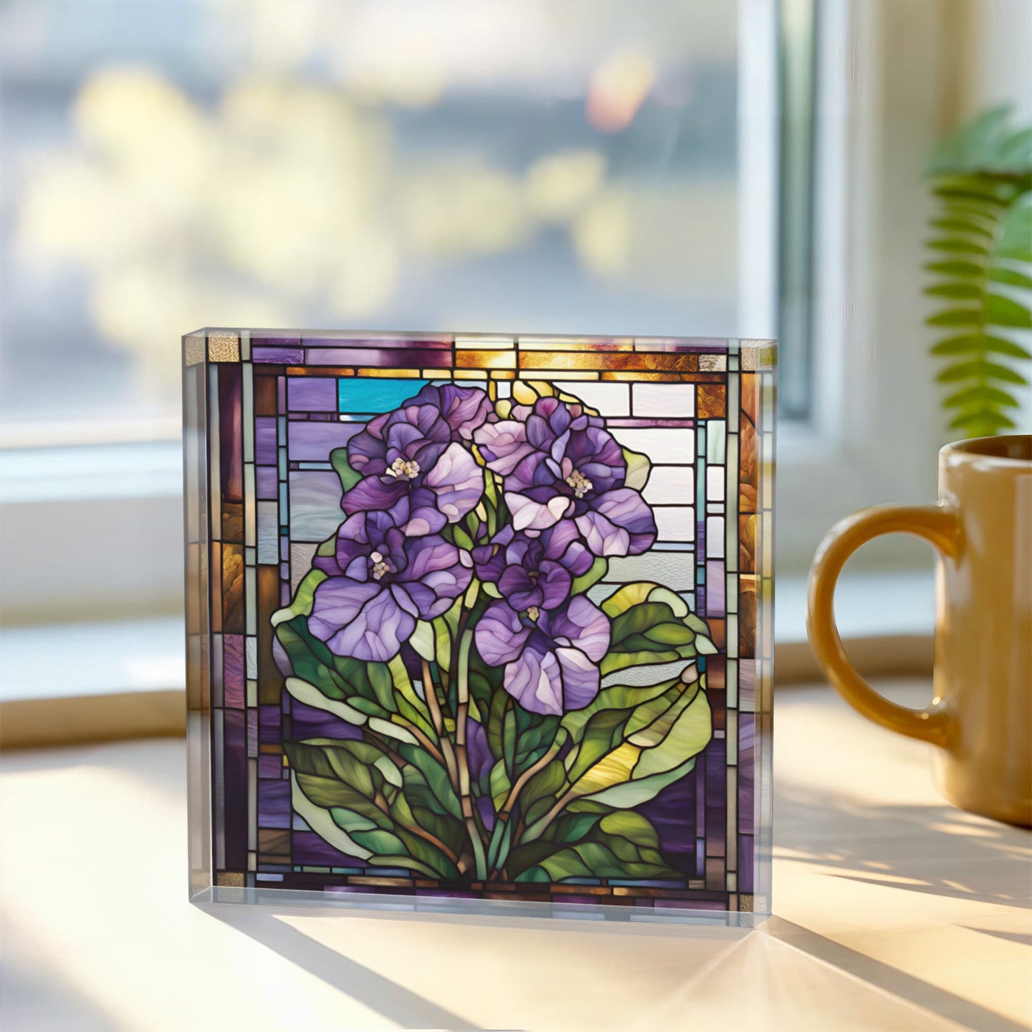 Floral Lavender Flower Decorative Plaque