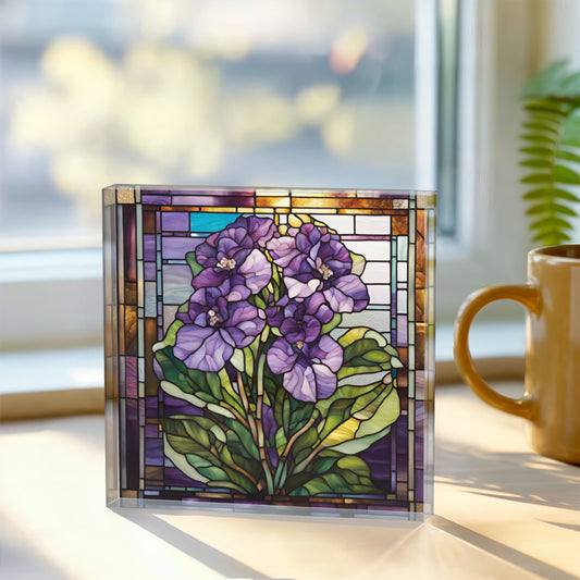 Floral Lavender Flower Decorative Plaque