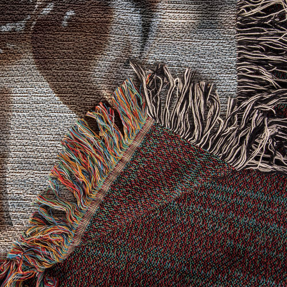 Buck and Fawn Deer Woven Blanket-[Heartfelt Family Gift]