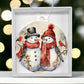Snowman Acrylic Christmas Ornament-[Heartfelt Family Gift]