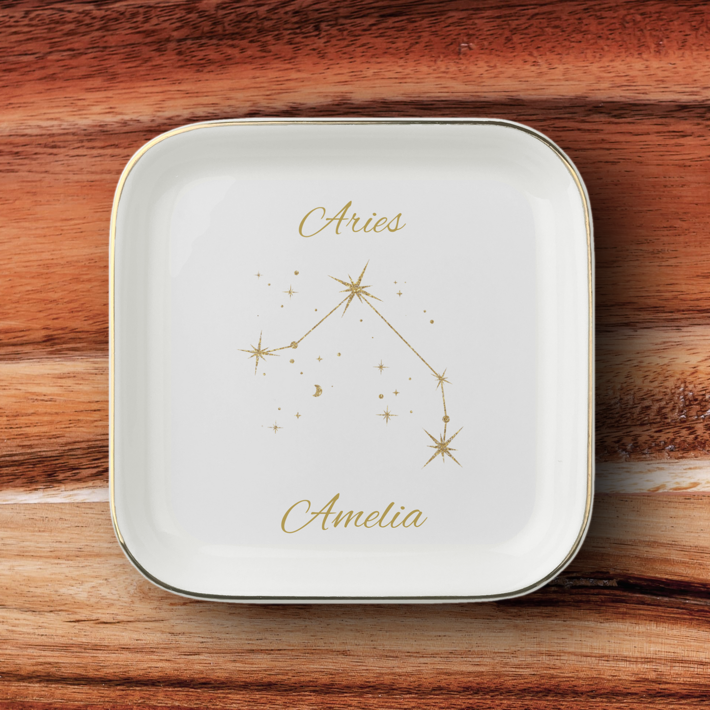 Aries Zodiac Jewelry Dish Gift