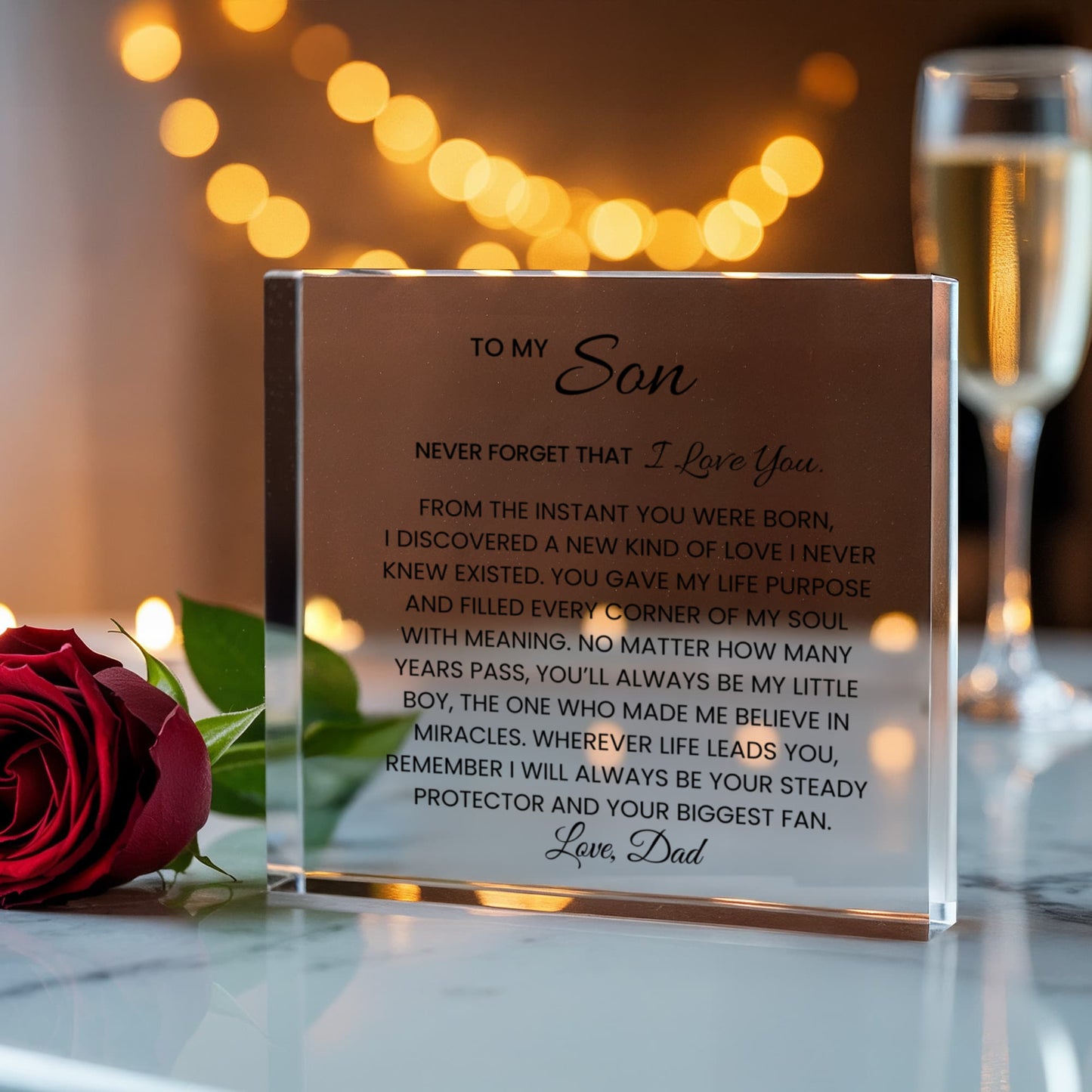 Personalized Son Acrylic Plaque