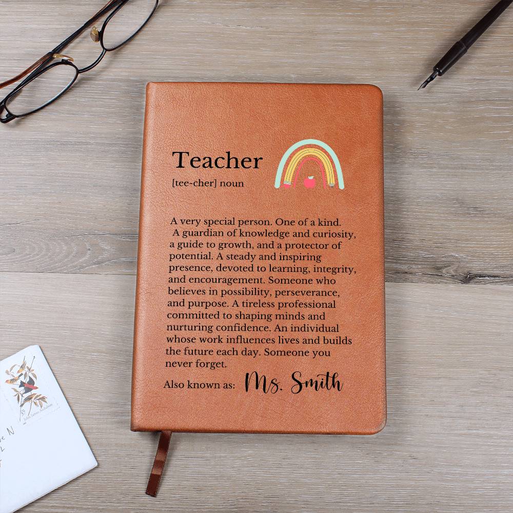 Personalized Teacher Definition Journal