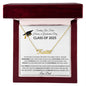 Graduation Memorial Name Necklace From Loved One Class of 2025-[Heartfelt Family Gift]