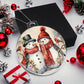 Snowman Acrylic Christmas Ornament-[Heartfelt Family Gift]