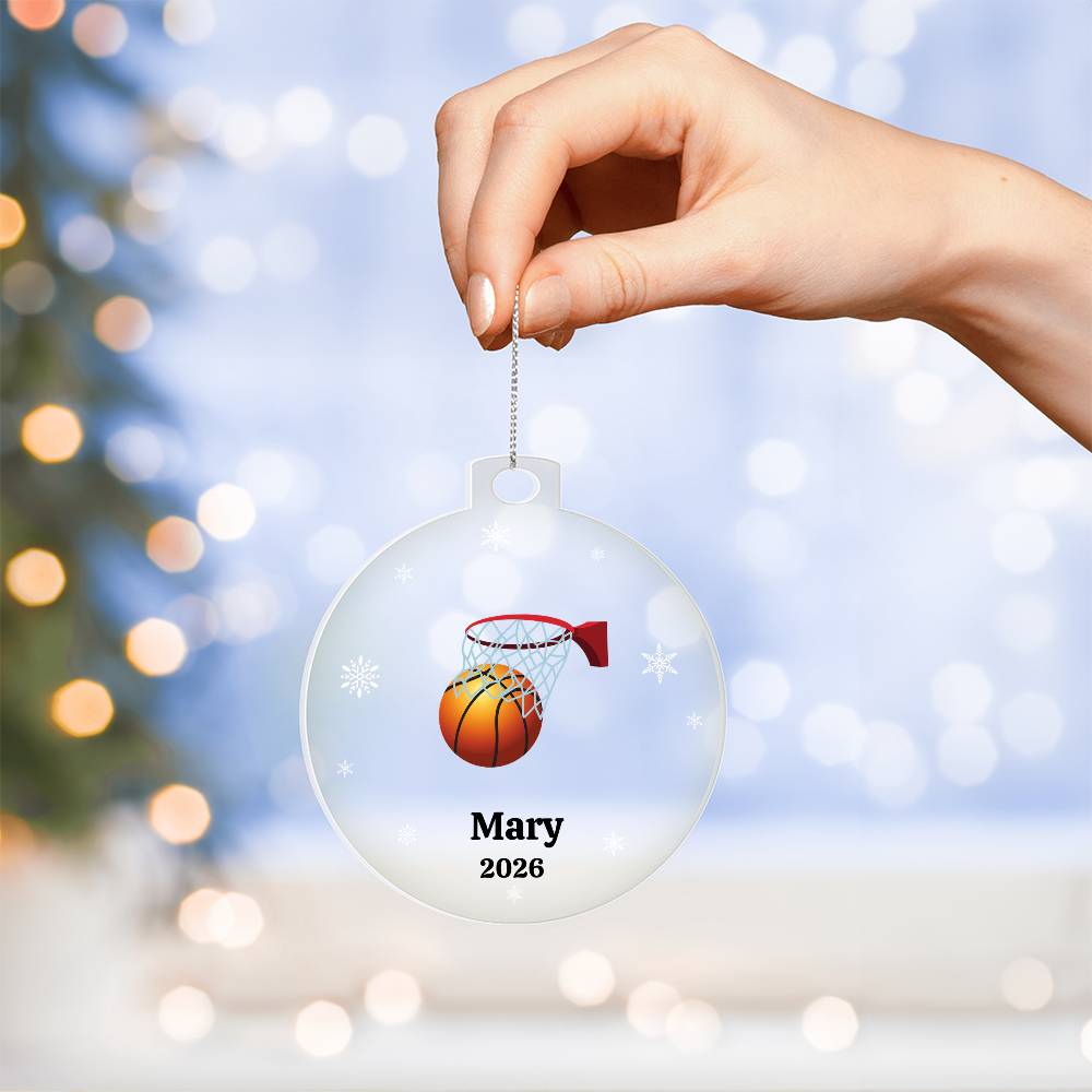 baseball christmas tree ornament Acrylic Ornament Plaque