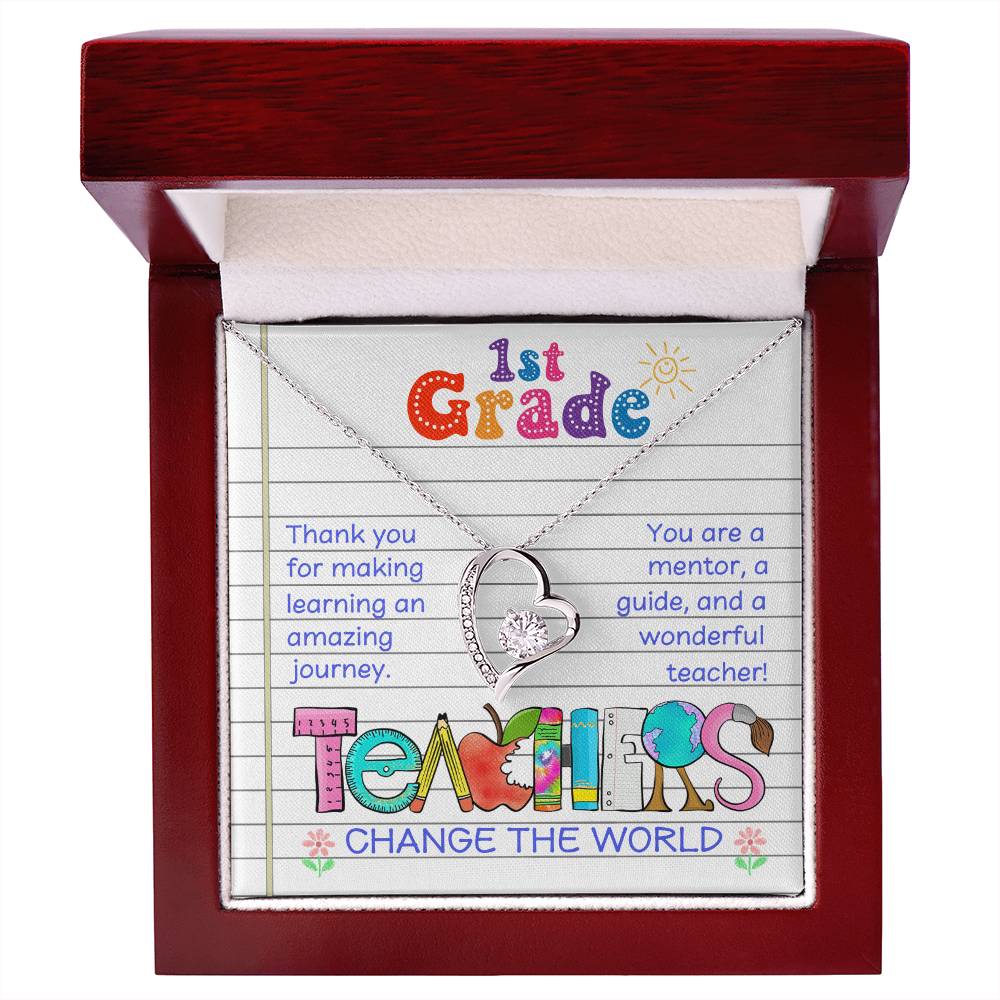 Teacher Thank You Necklace Gift