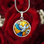 Peace Dove Engraved Necklace in Gold or Silver-[Heartfelt Family Gift]