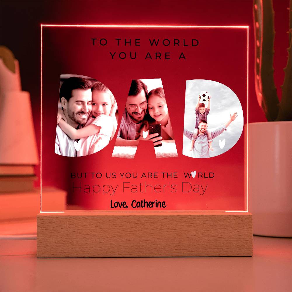 Dad Photo Plaque-[Heartfelt Family Gift]