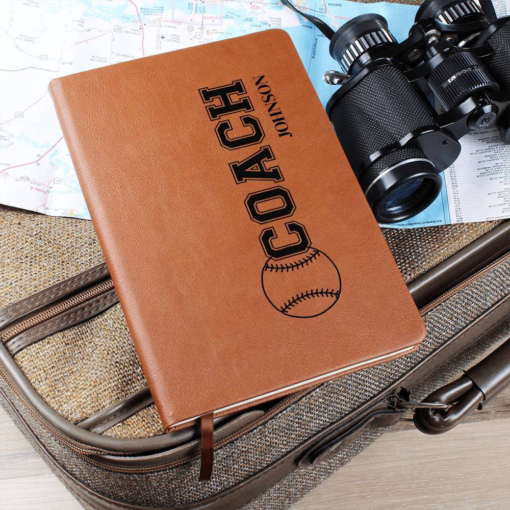 Personalized Baseball Coach Journal-[Heartfelt Family Gift]