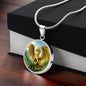 Dragon Gold Forest Engraved Necklace in Gold or Silver-[Heartfelt Family Gift]