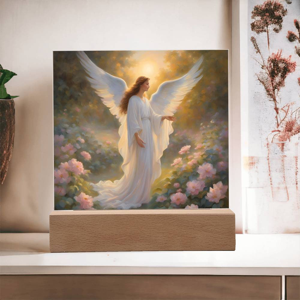 Guardian Angel Acrylic Plaque-[Heartfelt Family Gift]
