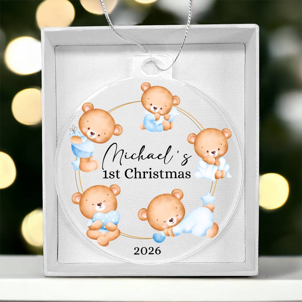 Baby's 1st Christmas Custom Ornament