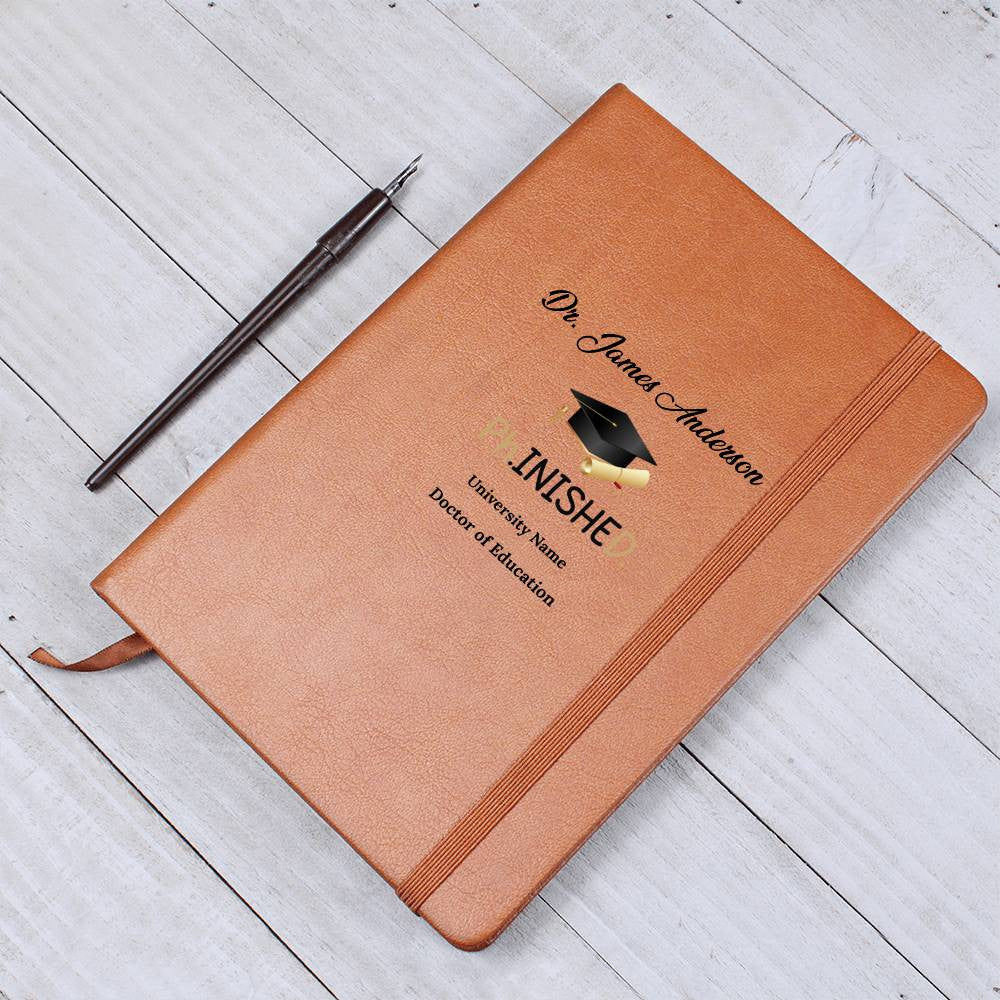 PHD Doctorate Vegan Leather Journal-[Heartfelt Family Gift]
