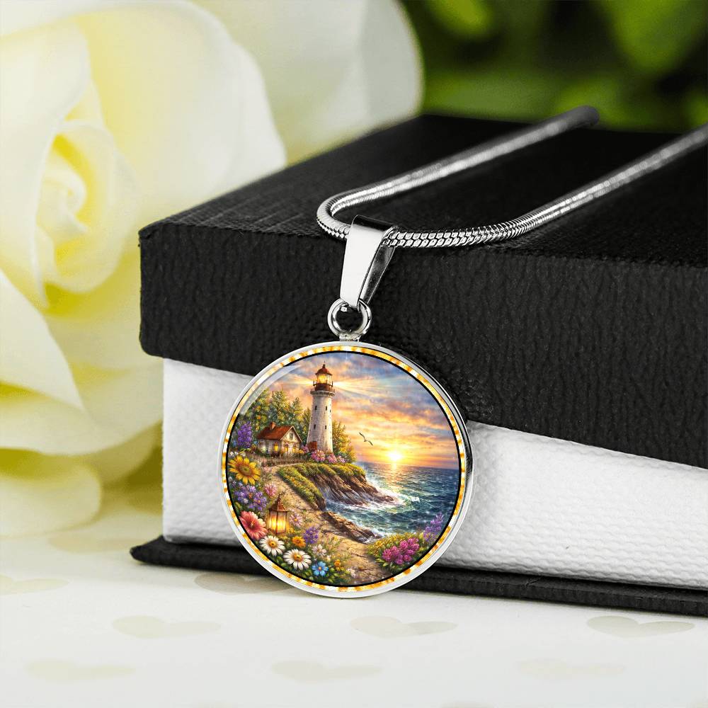 Lighthouse Personalized Engraved Necklace Bracelet or Keychain