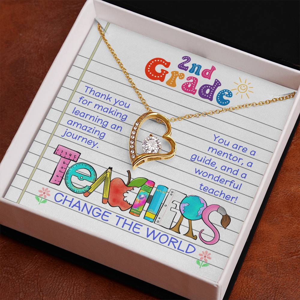 Teacher Thank You Necklace Gift