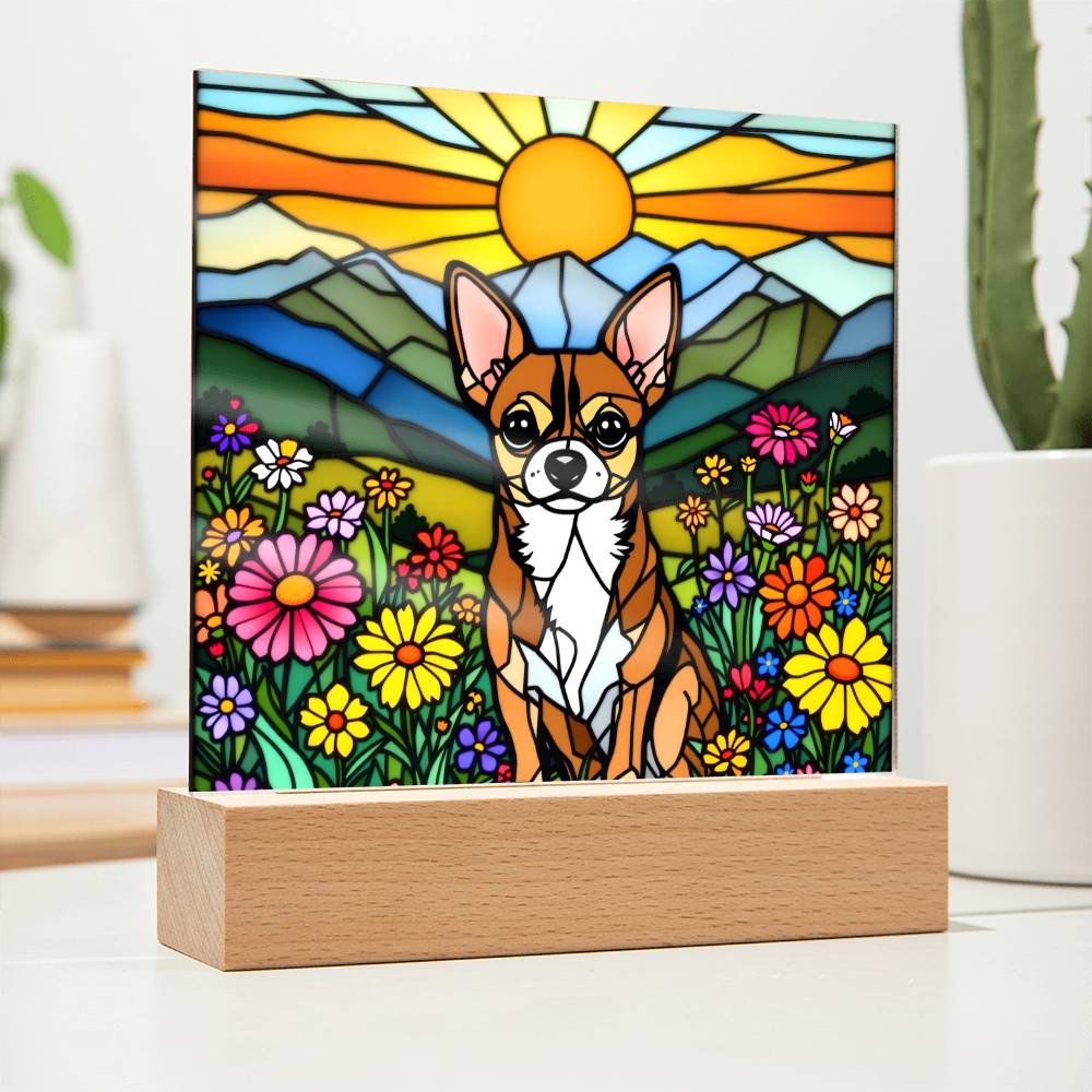 Chihuahua Dog Lighted Plaque