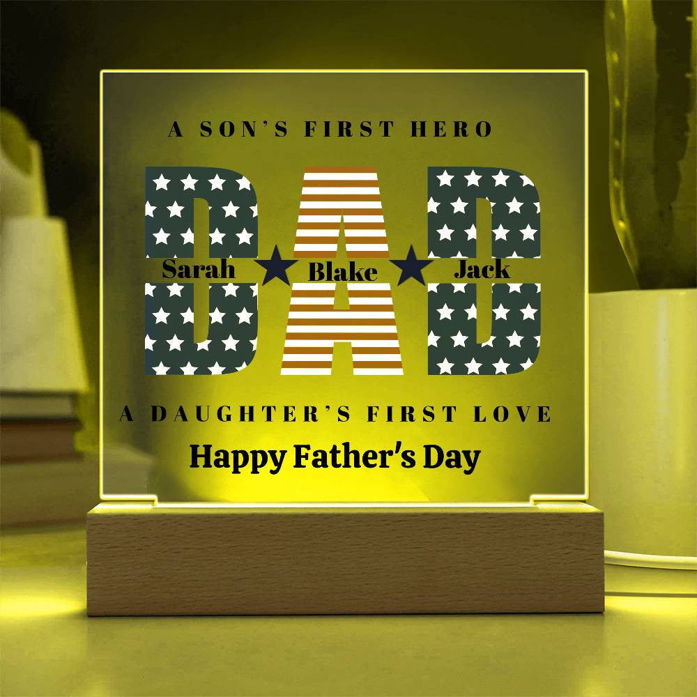 Dad Acyllic Plaque-[Heartfelt Family Gift]