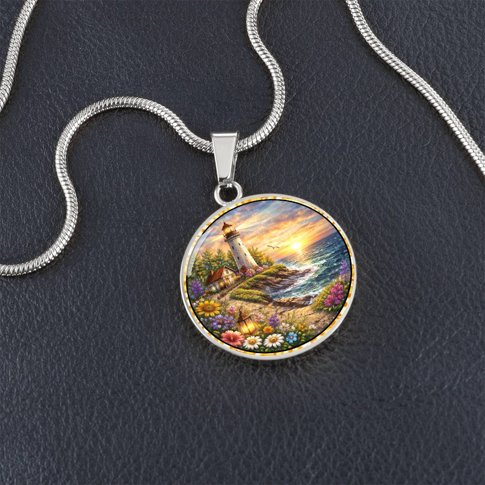 Lighthouse Personalized Engraved Necklace Bracelet or Keychain