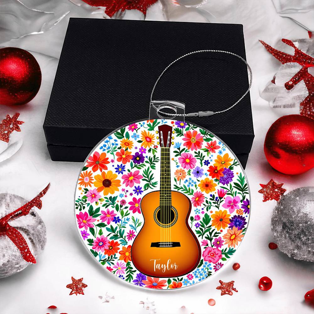 Personalized Acoustic Guitar Ornament